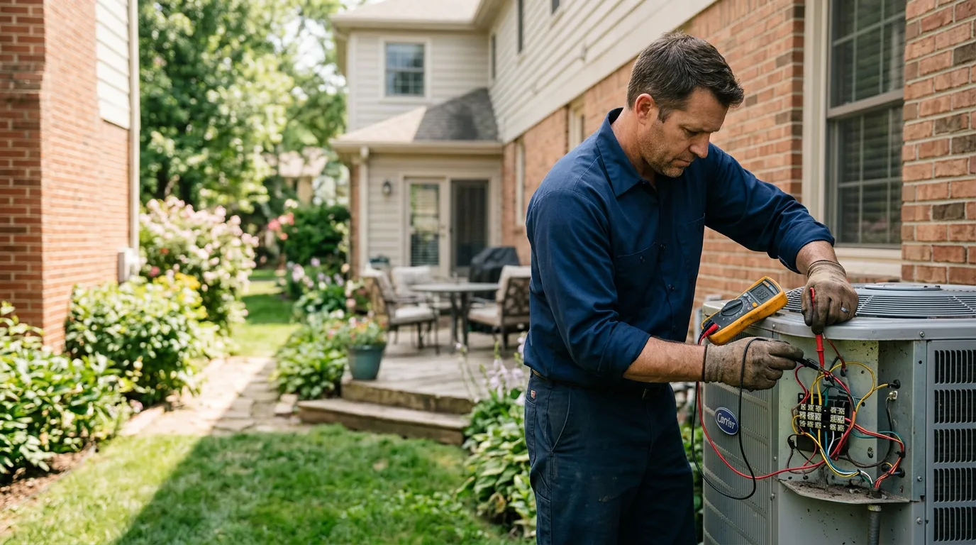 HVAC technician working near Salvisa, KY